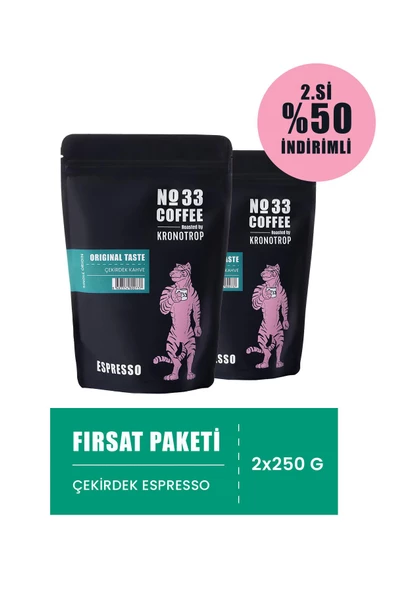 Kronotrop No 33 Espresso Çekirdek Kahve 2.%50 İndirimli