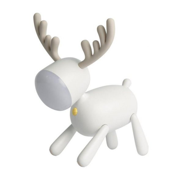 Geyik Tasarımlı USB Şarj Edilebilir 2 Kademeli Ayarlanabilir LED Gece Lambası