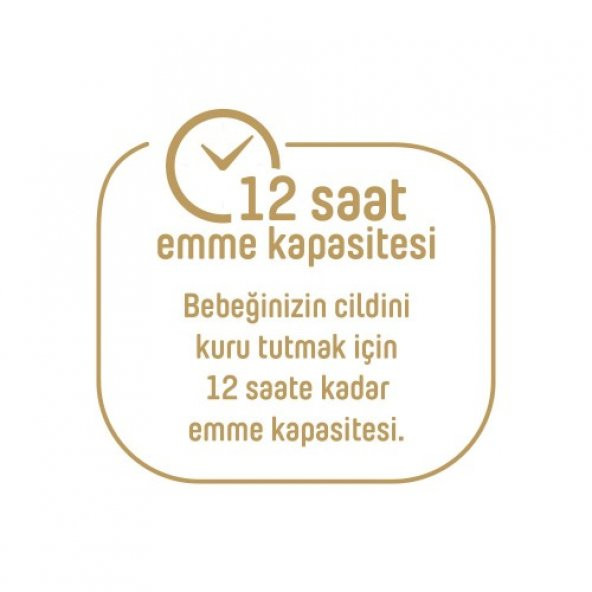 Pure Baby Organik Pamuklu Bebek Bezi 1 Beden Yenidogan 64*2 128 Adet - 6