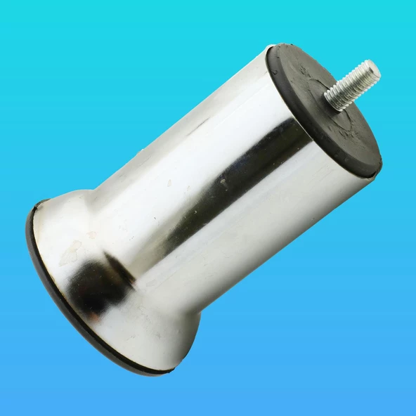 Dolap Mobilya Metal Kanepe Baza Koltuk Çekyat Destek Ayağı Ayakları M8 Civata Krom Metal 10 Cm - 3