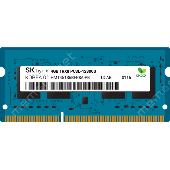 Hynix HMT451S6BFR8A-PB NO AA 4 GB DDR3 1600 MHz Notebook Ram