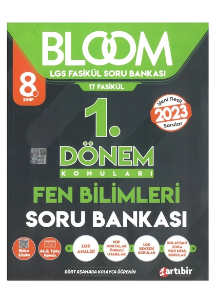 Artıbir LGS 1.Dönem Bloom Fen Bilimleri Soru Bankası Yeni