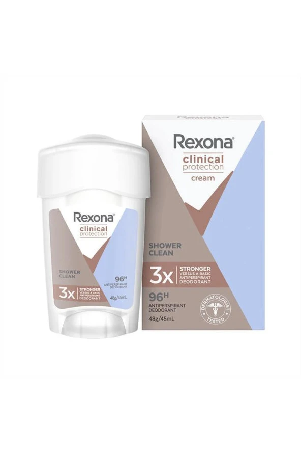 Rexona Clinical Protection Shower Clean Kadın Roll-On 45 ml