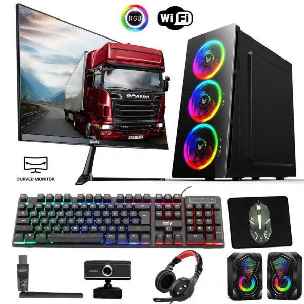 İzoly Shadowless i7-860 8GB 256GB SSD GT740 4GB 24" Oyuncu Masaüstü Bilgisayarı