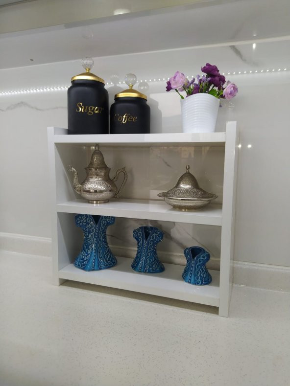 KESERLER Tezgah Üstü Mdf Raf & Baharatlık & Kitaplık & masa üstü raf