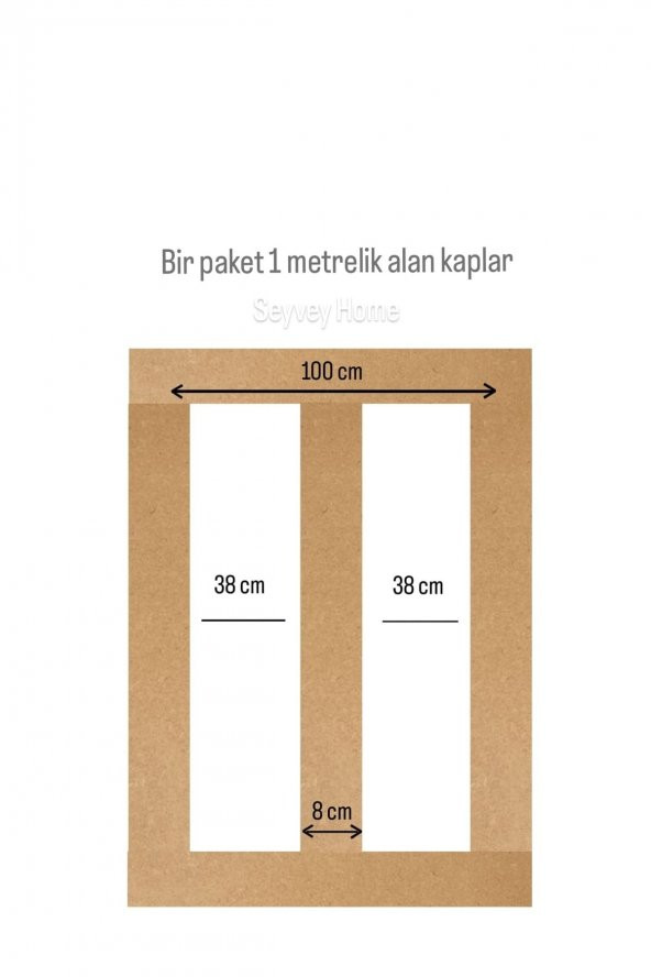 Iskandinav Duvar Çıtası 1 Paket(5 Adet) 100×8 Cm Dekoratif Mdf Duvar Çıtası - 4