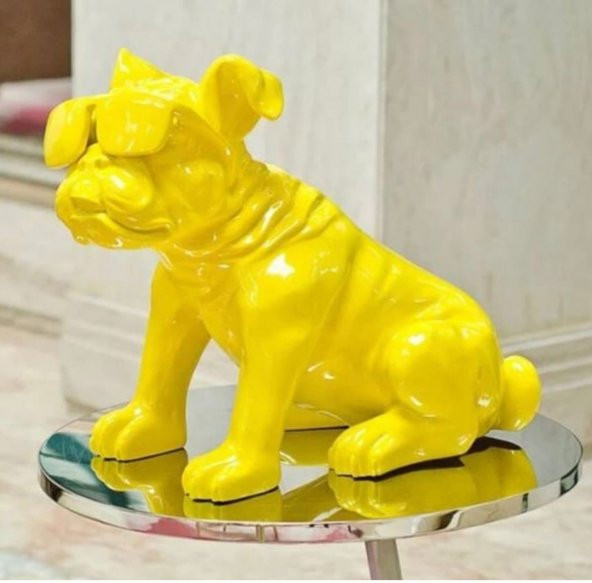 GÖZLÜKLÜ BULLDOG BİBLO ürün görseli