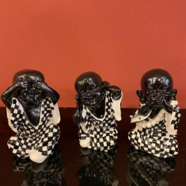 DAMALI BUDHA ÜÇLÜ SET BİBLO