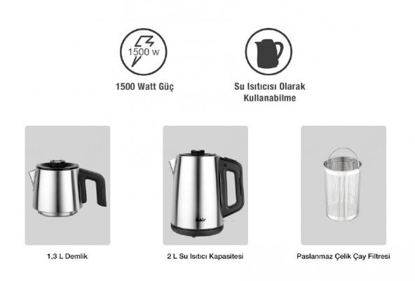 Fakir Chailand 1500 W Inox Çay Makinesi - 6