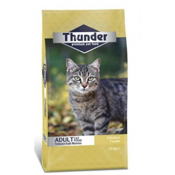 Thunder - Tavuklu Yetişkin Kedi Maması - 15 Kg