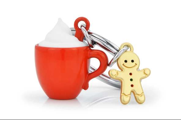 Metalmorphose Köpüklü Fincan ve Gingerbread Anahtarlık - Resim 4
