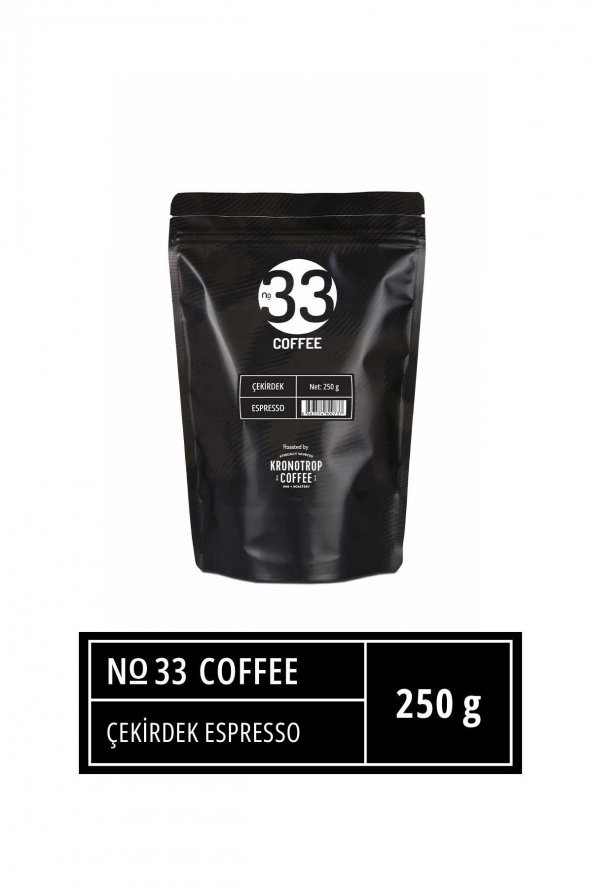 No 33 Espresso Çekirdek Kahve 250 gr