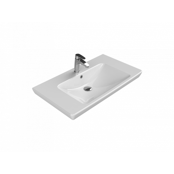 Turkuaz Cerastyle Turkuaz Porto D Etajerli Lavabo 85 cm (Derınlık 48 Cm)