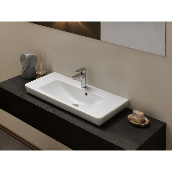 Turkuaz Cerastyle Turkuaz Porto D Etajerli Lavabo 85 cm (Derınlık 48 Cm) - 8