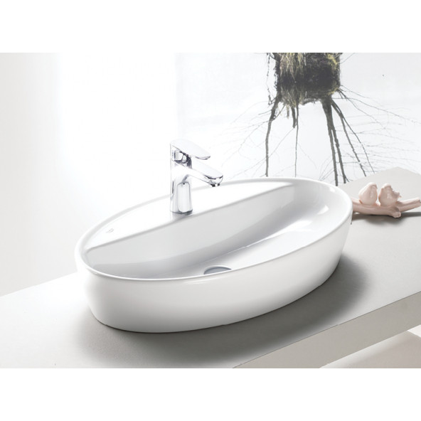 Turkuaz Seramik Cerastyle One 67 x 42 cm Tezgah Üstü Çanak Lavabo - 2