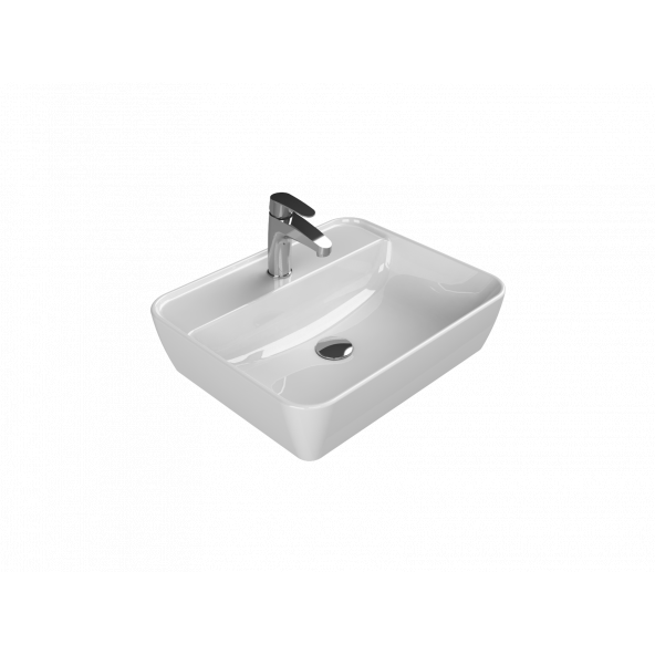 Turkuaz Cerastyle One Lavabo 55X45 Cm (Batarya Delikli)