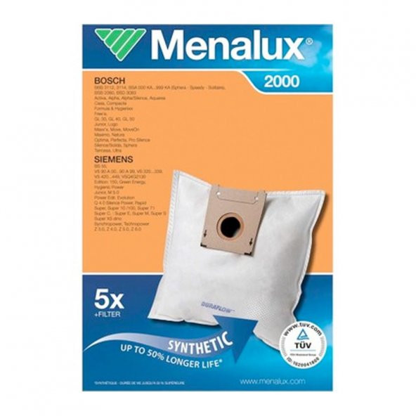 Electrolux Menalux 2000 Toz Torbası
