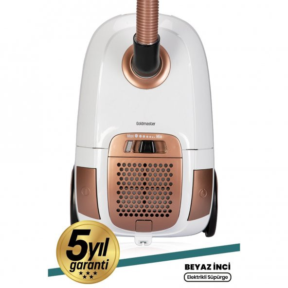 Goldmaster İnci BY 5504 Toz Torbalı Elektrikli Süpürge Beyaz - 1