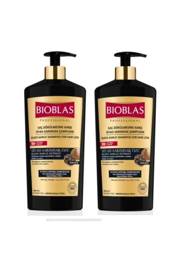 Bioblas Siyah Sarımsak Şampuanı 1000 ml x 2 Adet