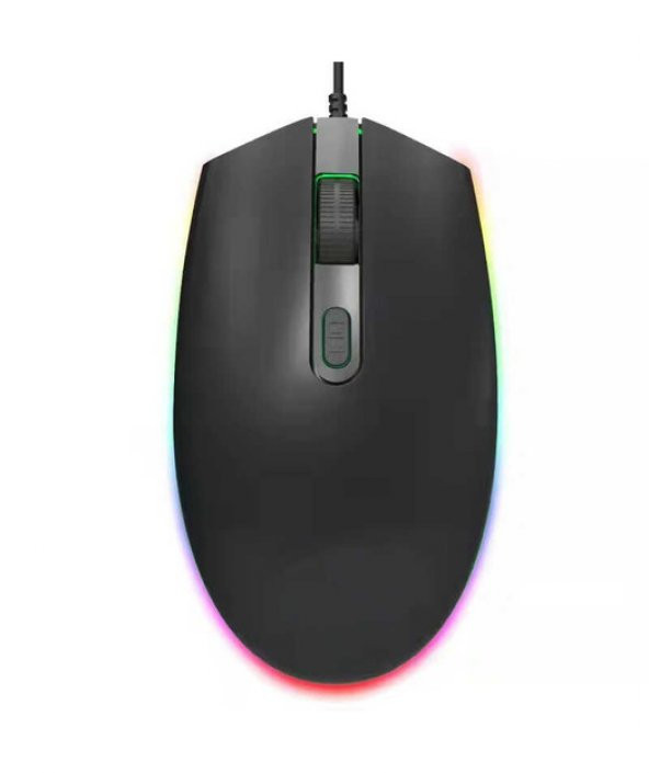 DEXIM DMA0019 FX-83 USB KABLOLU SİYAH MOUSE IŞIKLI - 1