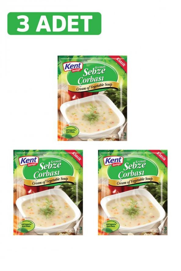Kremalı Sebze Çorbası 65g 3 adet