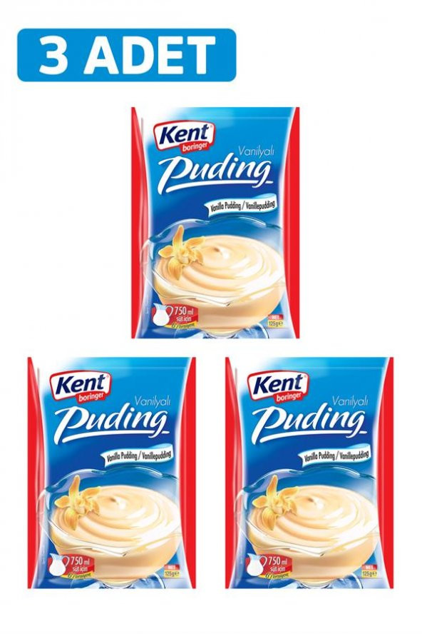 Vanilyalı Puding 125g*3 adet