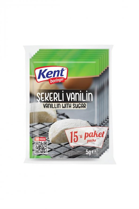 Kent Boringer Şekerli Vanilin 15 adet 5 gr