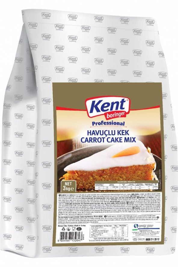 KB Professional Havuçlu Kek 3 Kg