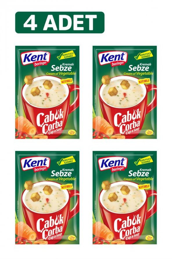 Kremalı Sebze Çorbası 18g 4 adet
