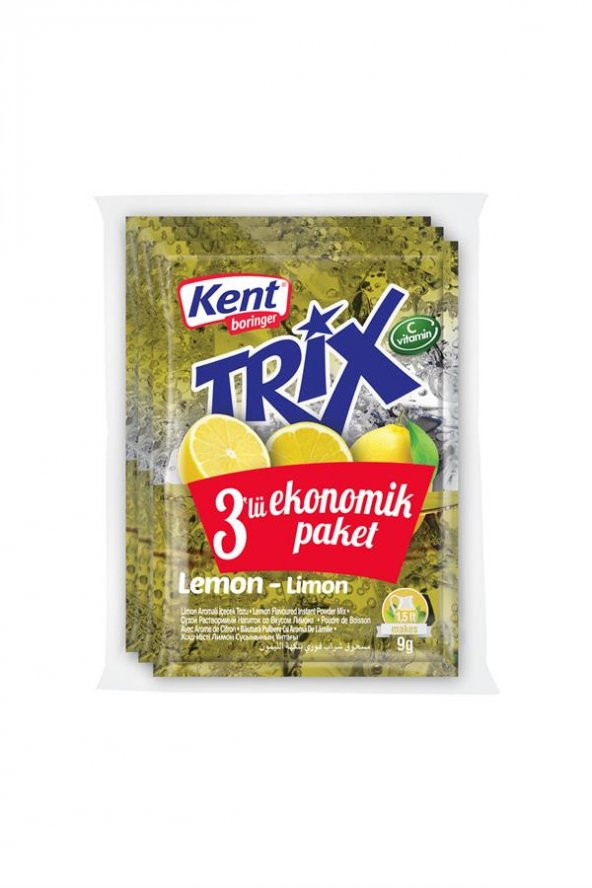 Limon Aromalı Toz İçecek 9g*3 adet