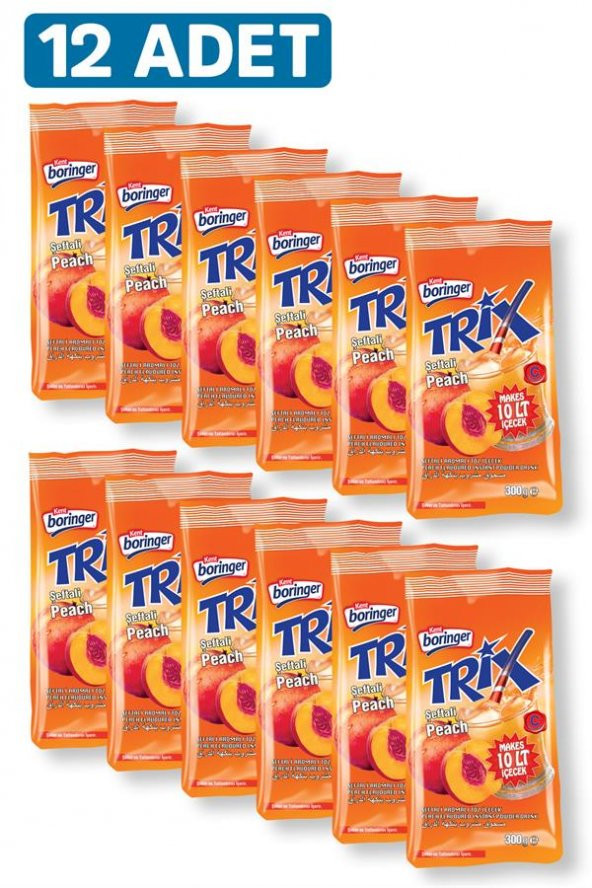 Şeftali Aromalı Toz İçecek 300g*12 adet