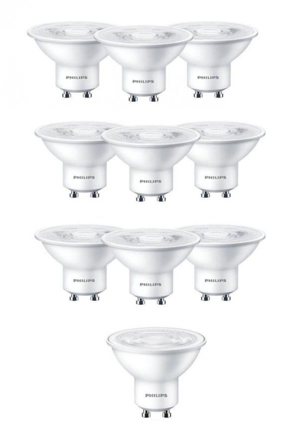 Philips 4,7W - 50W  Led Spot Ampul Sarı Işık 2700K (10 ADET)