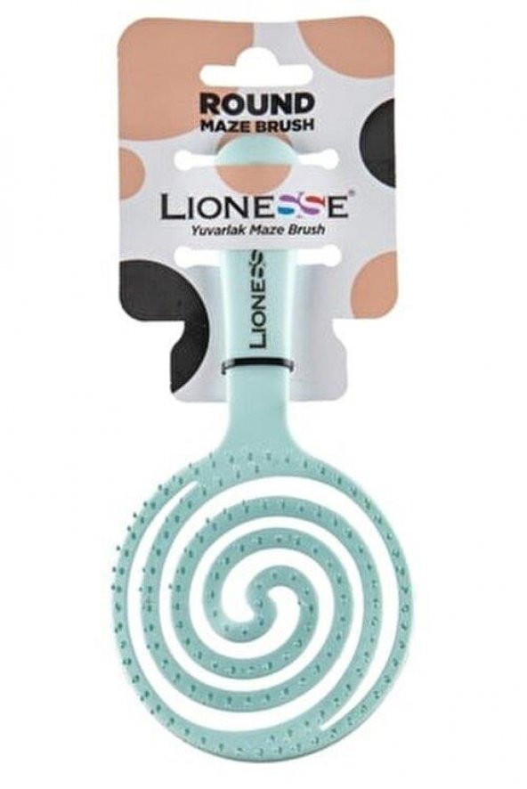 Lionesse Yuvarlak Maze Brush Mavi