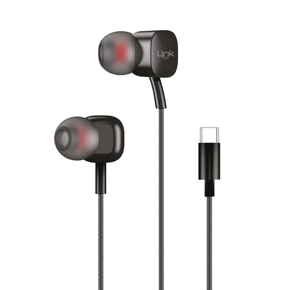 Linktech H16 Type-C Stereo Kulak içi Kablolu Kulaklık - 5