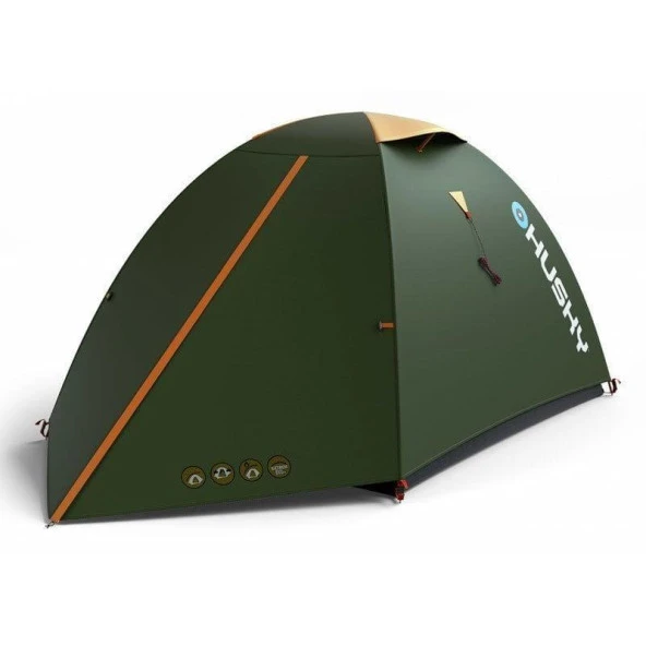 HUSKY Bizam Classic 2 Kişilik 3 Mevsim Kamp Çadırı Yeşil