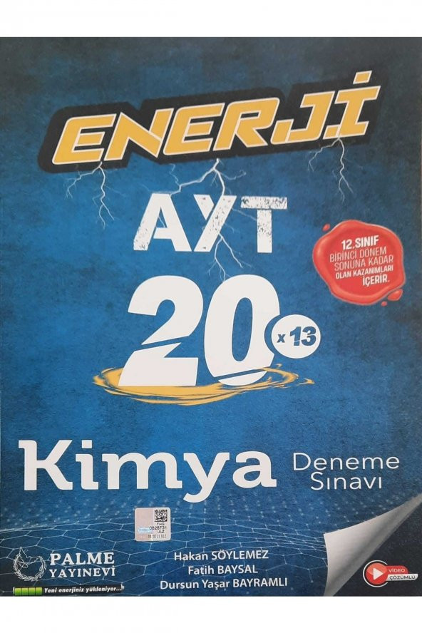 2023 Ayt Kimya Enerji 20x13 Deneme Sınavı