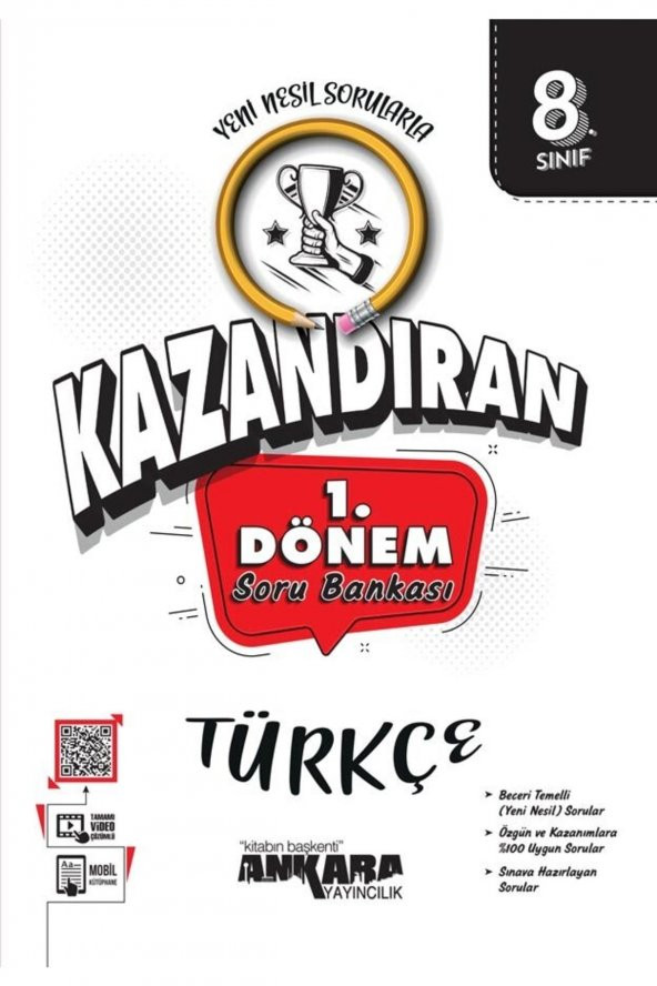 Ankara Yayıncılık Lgs Kazandıran 8.sınıf 1.dönem Türkçe Soru Bankası