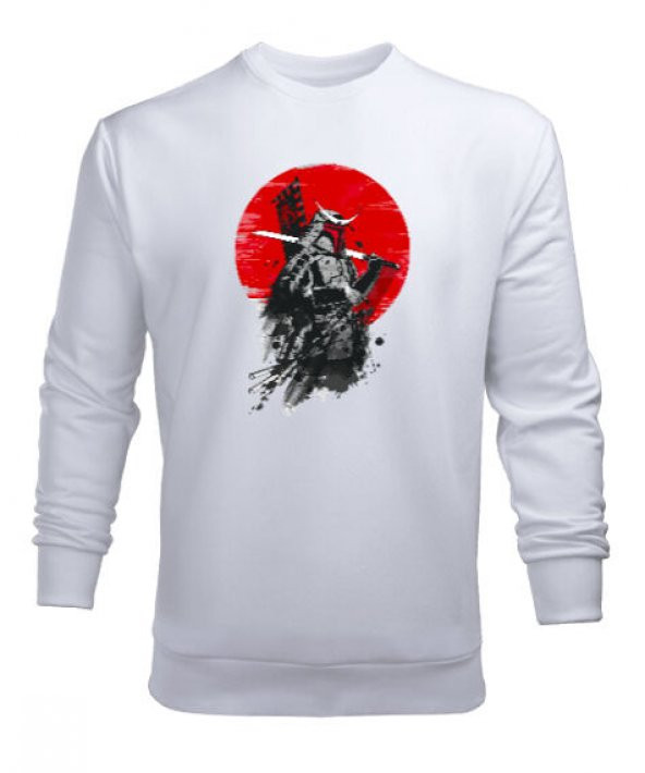 Samuray - Samurai - Beyaz Erkek Sweatshirt