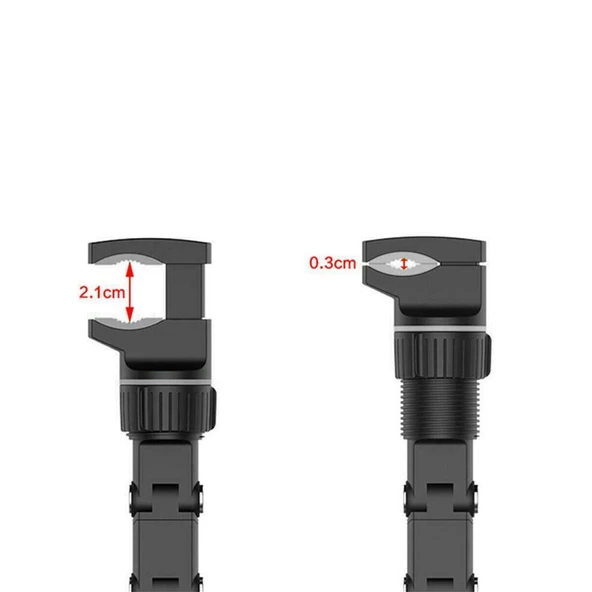 LinkTech H765 Dikiz Aynası Araç İçi Telefon Tutucu Siyah - 5