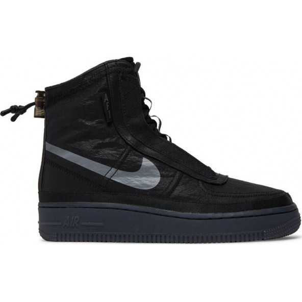 Nike siyah Air Force 1 Shell Kadın spor ayakkabı - 3