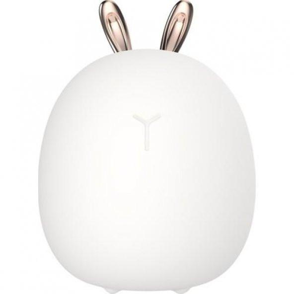 Tavşan Kulaklı Model Beyaz Işık 3 Kademeli Silikonlu Gece Lambası