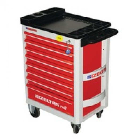 İzeltaş Pro 8 Mobil Takım Dolabı 8 Çekmeceli 206 Parça Dolu - 8241001209