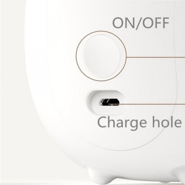 Geyik Tasarımlı Beyaz Işık 3 Kademeli Silikonlu Gece Lambası - 2