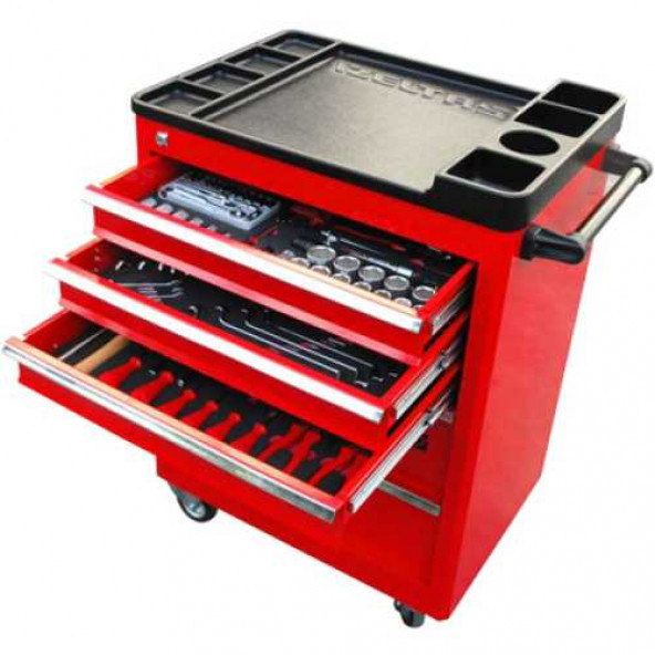 İzeltaş Partner Serisi Takım Dolabı 5 Çekmeceli - 118 Parça Dolu - 8235006121 - 2