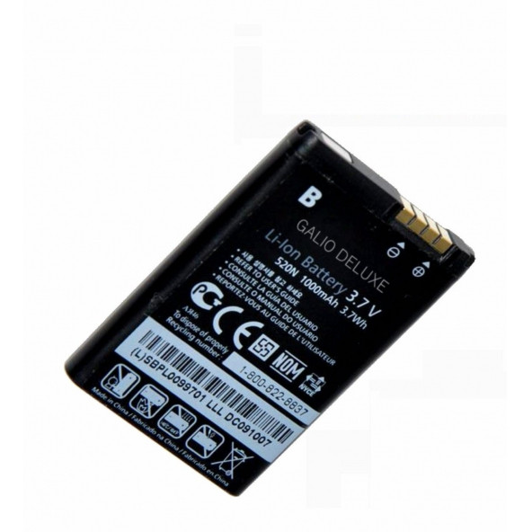 Lg Bl-40 Batarya Lgip-520N BL40 Gd900 Gw505 Uyumlu Yedek Batarya