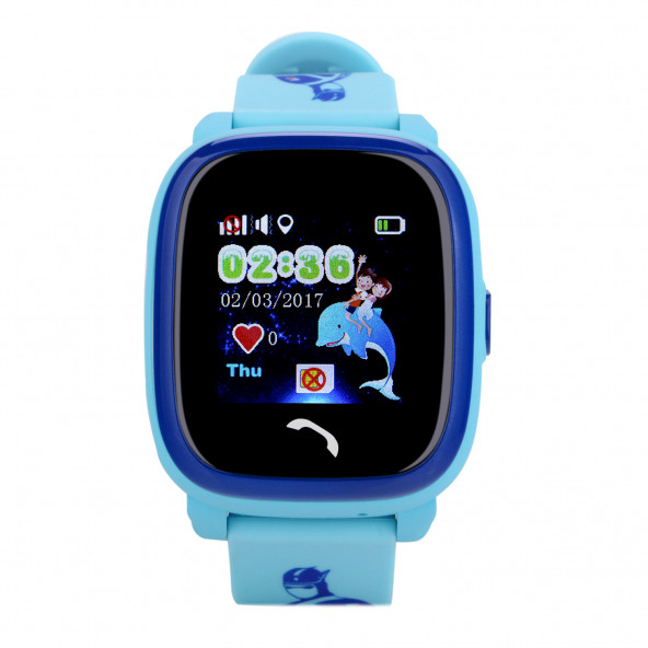 Tsmart Akıllı Çocuk Saati Suya Dayanıklı GPS Özellikli Mavi