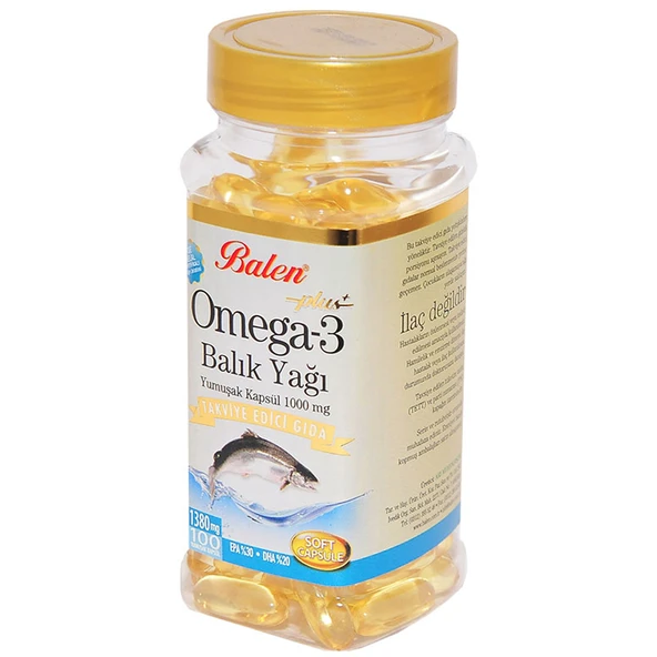 Omega 3 Plus+ Balık Yağı Yumuşak 100 Kapsül - Resim 3