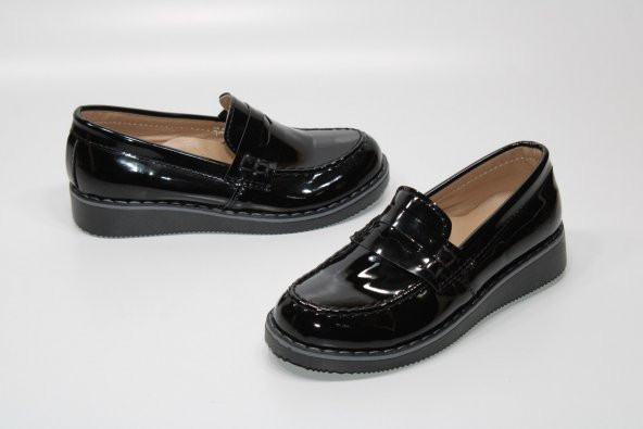 MİNİCAN ORTOPEDİK TABAN ERKEK ÇOCUĞU SÜNNETLİK BALO DÜĞÜN BAĞSIZ KLASİK SİYAH RUGAN AYAKKABI - 2