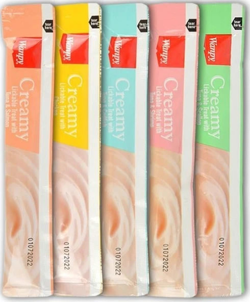 Wanpy Karışık Sıvı Kedi Ödülü Kedi Ödül Maması 25 x 14 Gr - 3