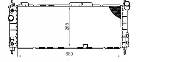 OPEL CORSA B SU RADYATÖRÜ,1300152 ürün görseli 1